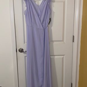Eva Mendes women’s maxi dress lavender new